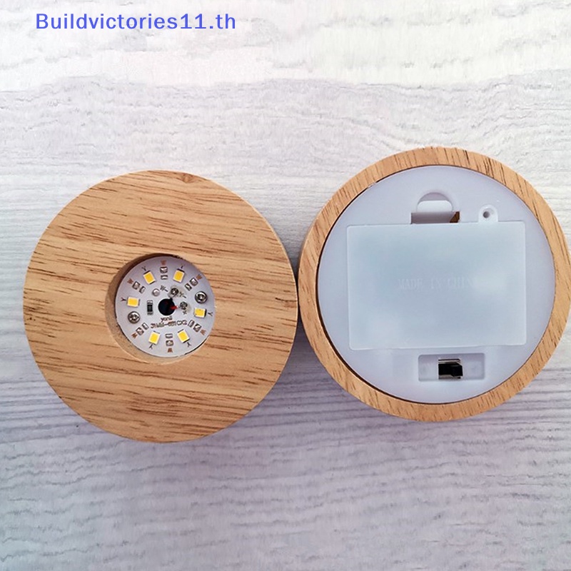 buildvictories11-ฐานโคมไฟตั้งโต๊ะ-led-ทรงกลม-8-ซม-3d-สําหรับตกแต่งบ้าน-th