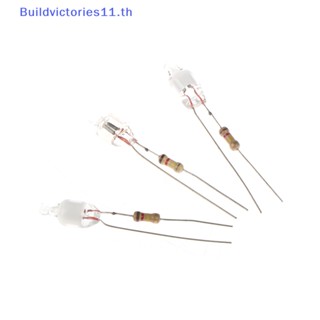 Buildvictories11 หลอดไฟนีออน 6 มม. สีเขียว สีแดง สีฟ้า 10 ชิ้น