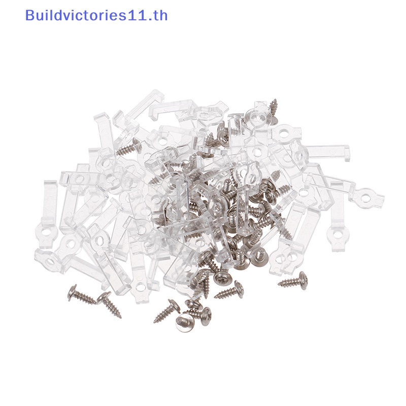 buildvictories11-คลิปยึดแถบไฟ-led-กันน้ํา-50-ชิ้น