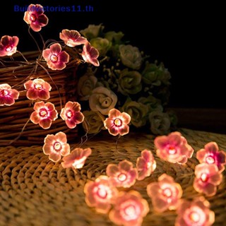 Buildvictories11 สายไฟหิ่งห้อย LED รูปผีเสื้อ ดอกไม้ USB สําหรับตกแต่งคริสต์มาส