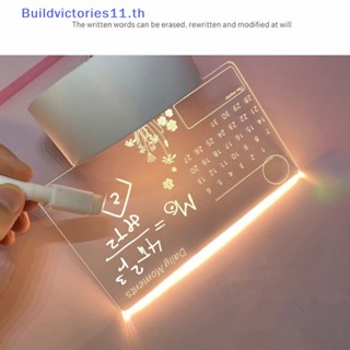 Buildvictories11 บอร์ดข้อความ Led ชาร์จ USB พร้อมปากกา DIY