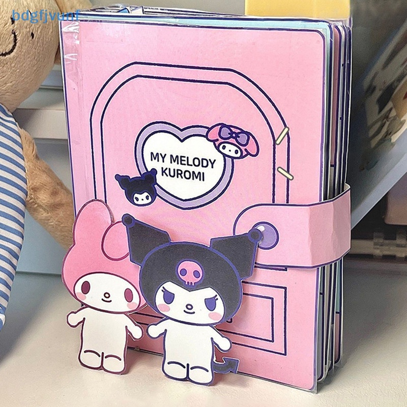 bdgf-หนังสือแฮนด์เมด-เสียงเงียบ-ลาย-sanrio-doudou-kuromi-diy-ของเล่นเสริมการเรียนรู้เด็ก