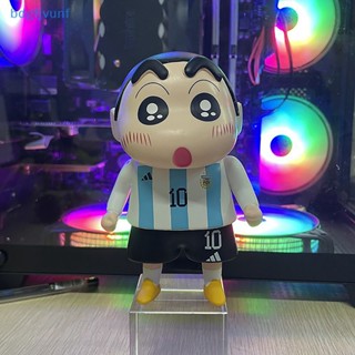 Bdgf ฟิกเกอร์ PVC รูปการ์ตูนชินจัง Lionel Messi Cristiano Ronaldo Neymar ของเล่นสําหรับเด็ก