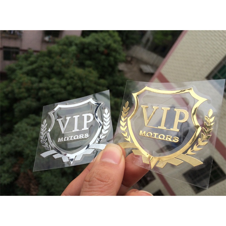 vip-สติกเกอร์โลหะ-ตราสัญลักษณ์-สําหรับติดตกแต่งรถยนต์-รถจักรยานยนต์-รถยนต์