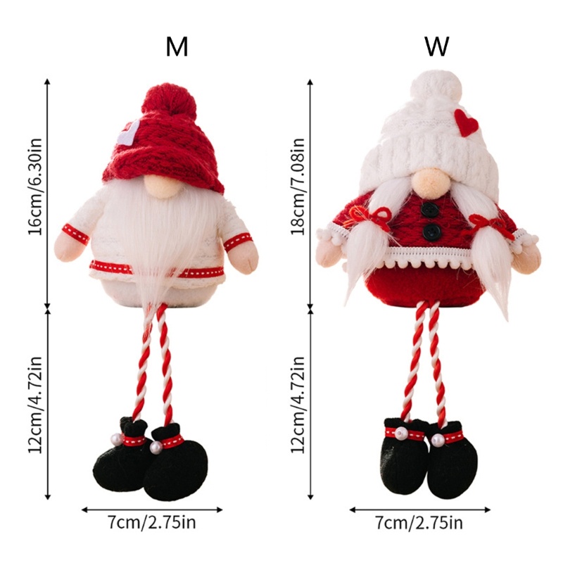 ตุ๊กตาโนมไร้หน้า-แบบแขวนขา-สําหรับตกแต่งบ้าน-คริสต์มาส