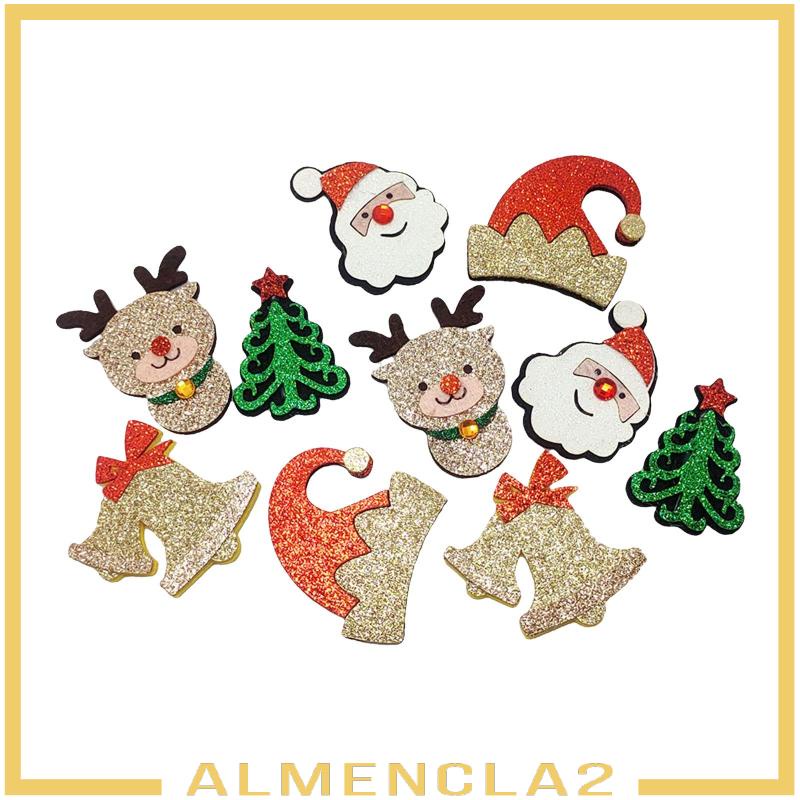almencla2-แผ่นแพทช์-รูปซานตาคลอส-กวางเอลก์-สําหรับตกแต่งต้นคริสต์มาส-10-ชิ้น