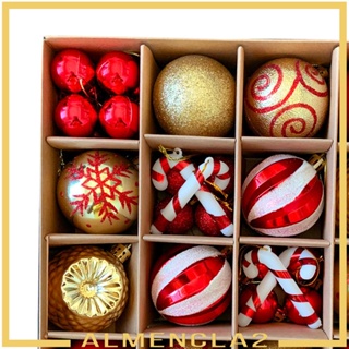 [Almencla2] จี้ลูกบอลคริสต์มาส หลากสี สําหรับแขวนตกแต่ง