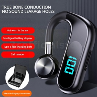หูฟังสเตอริโอ HiFi S30 True Bone Conduction 360° Acs Sound AAC SBC 3000mAh LED Digital IP55 หูฟังแบบเกี่ยวหู