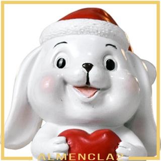 [Almencla2] ฟิกเกอร์เรซิ่น รูปคริสต์มาส ขนาดเล็ก สําหรับตกแต่งวันหยุด