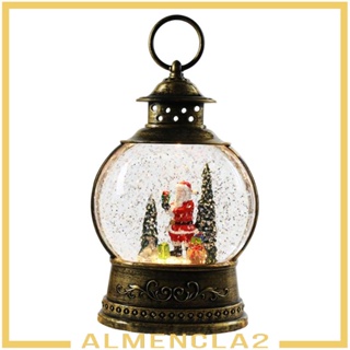[Almencla2] โคมไฟตั้งโต๊ะ รูปลูกโลก คริสต์มาส สําหรับตกแต่งบ้าน