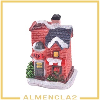 [Almencla2] รูปปั้นบ้าน ขนาดเล็ก สําหรับตกแต่งบ้าน ของขวัญคริสต์มาส