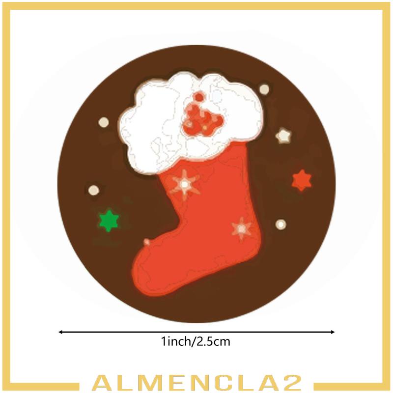 almencla2-ป้ายแท็กคริสต์มาส-ทรงกลม-มีกาวในตัว-สําหรับตกแต่งสมุดภาพ-500-ชิ้น