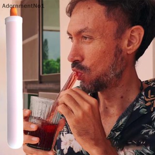 Adornmentno1 แม่พิมพ์ซิลิโคน ใช้ซ้ําได้ สําหรับทําน้ําแข็ง หลอดดูดเครื่องดื่ม 1 ชิ้น