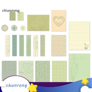 Chunrong กระดาษคละแบบ สามมิติ สไตล์วินเทจ สําหรับตกแต่งสมุดภาพ 1 ชุด