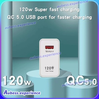 120w Super Fast Charging Charger Eu Us Uk Standard Usb Mobile Phone Charging Head Travel Charger Adapter ผู้เชี่ยวชาญ