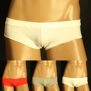 2023 กางเกงชั้นใน กางเกงขาสั้น ผ้าฝ้าย เอวต่ํา เซ็กซี่ สําหรับผู้ชาย