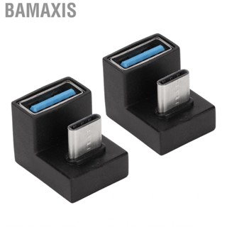 Bamaxis 2 Pcs USB C U Shape Adapter 5 Gbps Angled Female To Male