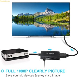 (ลดราคาสูง) Doublebuy RCA อะแดปเตอร์แปลงคอมโพสิต 1080P PAL NTSC สําหรับ PS3 STB Blue-Ray DVD AV