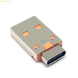 (ลดราคาสูง) Doublebuy ตัวแปลง USB เป็น Type-C ปลั๊กชาร์จเร็ว สําหรับอุปกรณ์คอมพิวเตอร์ มือถือ ทนทาน
