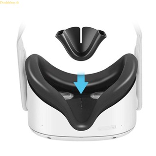 (ลดราคาสูง) Doublebuy แผ่นซิลิโคนรองจมูก VR กันรั่วซึม ทําความสะอาดง่าย สําหรับ Quest 2 Light Barrier VR Ac