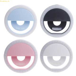 (ลดราคาสูง) Doublebuy วงแหวนไฟ LED แบบพกพา สําหรับถ่ายภาพเซลฟี่ โทรศัพท์มือถือ Android