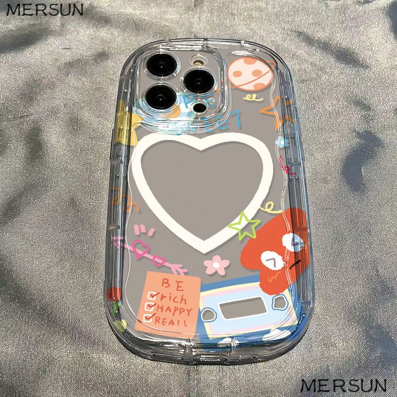 เคสโทรศัพท์มือถือแบบนิ่ม-ใส-กันกระแทก-ลายหัวใจ-สําหรับ-iphone-14-13promax-12-11-7-8p-xs-xr-2msa