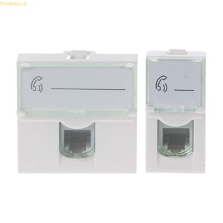 (ลดราคาสูง) Doublebuy RJ11 Coupler ข้อต่อโทรศัพท์อินไลน์ RJ11 แจ็คคีย์สโตนอินไลน์