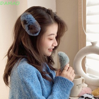 Damao กิ๊บติดผม ผ้ากํามะหยี่ขนนิ่ม สีพื้น สร้างสรรค์ ของขวัญ สําหรับเด็กผู้หญิง