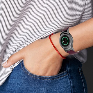 Shopee05 สายนาฬิกาข้อมือหนังนิ่ม ใส่สบาย ปรับได้ ติดตั้งง่าย สําหรับ Samsung Gear S2 s3