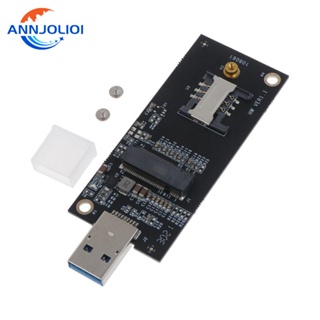 Ann NGFF M 2 เป็น USB 3 0 อะแดปเตอร์การ์ดขยาย พร้อมช่องใส่ซิมการ์ด สําหรับโมดูล 3G 4G รองรับ M2 key-B 3042 Wifi