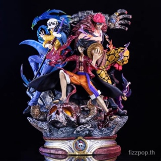 One piece hand-held LX three Captain ghost island Luffy KidRo GK King of navigation model statue oversized decoration TU5S