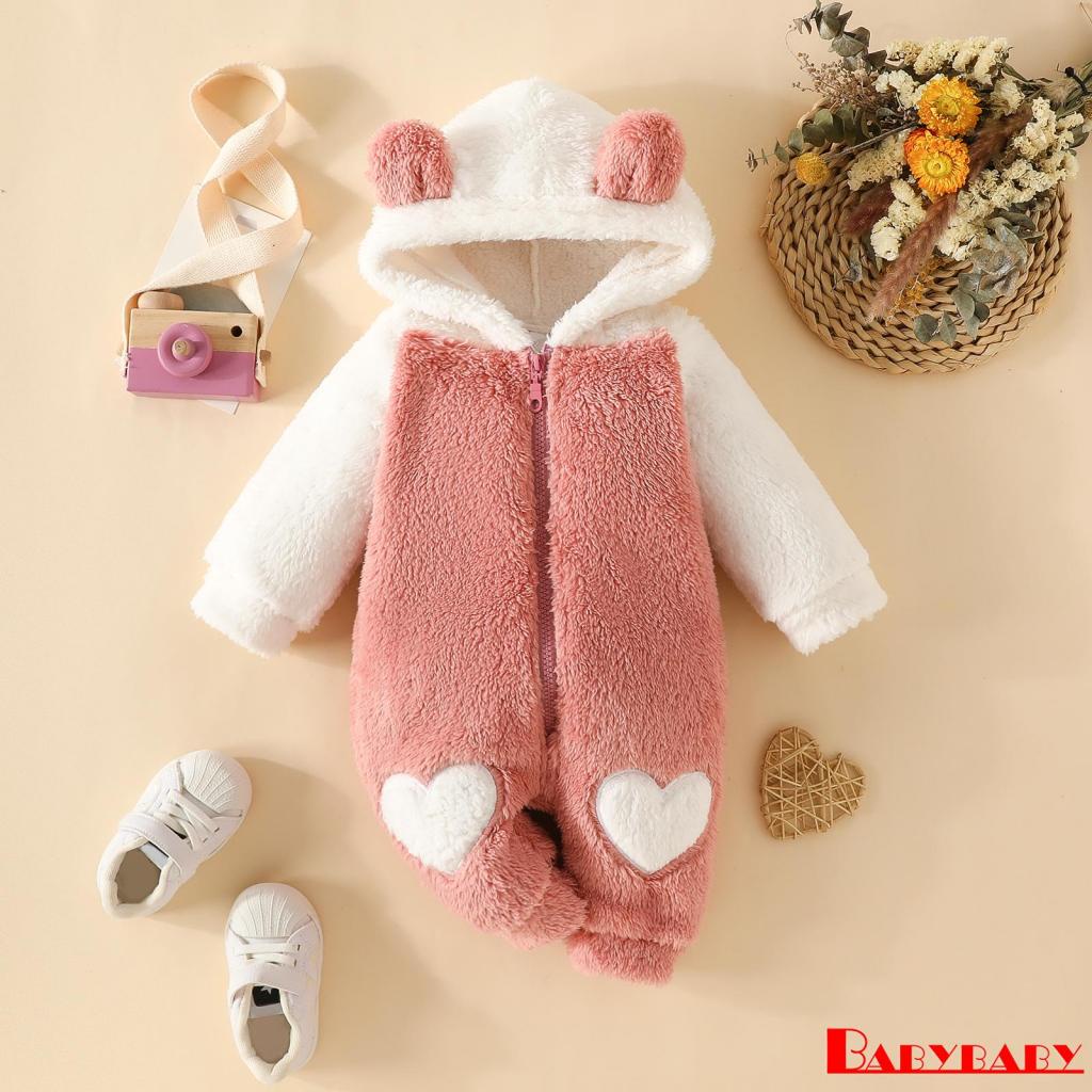 babybaby-ทารก-เด็กทารก-ฤดูหนาว-หมี-หู-หิมะ-ชุดจั๊มสูท-มีฮู้ด-คลุมด้วยผ้า-คลุมด้วยผ้า-คลุมด้วยผ้า-คลุมด้วยผ้า