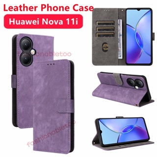 เคสโทรศัพท์หนัง ฝาพับแม่เหล็ก กันกระแทก พร้อมช่องใส่บัตร สําหรับ Huawei Nova 11 pro Ultra 11 i 11pro 11Ultra 11i Nova11i Nova11pro 2023