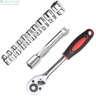 【Big Discounts】12Pcs 3/8 Inch Ratchet Socket Wrench Set Spanner Bicycle Car Repairing Tool Set#BBHOOD