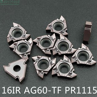 【Big Discounts】10pcs 16IR AG60-TF PR1115 CNC thread insert 16IR AG60 Carbide inserts 16ER 3/8#BBHOOD