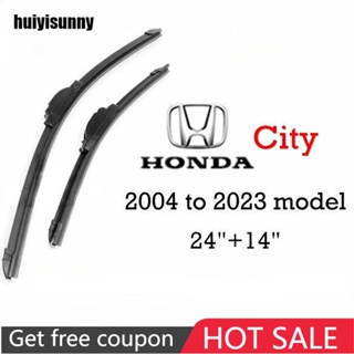 Hys ใบปัดน้ําฝน คุณภาพสูง สําหรับ Honda City 2004 -2023 Sedan Window Wipers 1 คู่