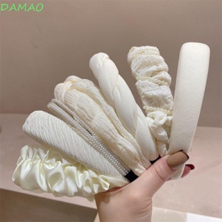 Damao ที่คาดผม สีขาวนม เครื่องประดับผม สําหรับผู้หญิง เจ้าสาว