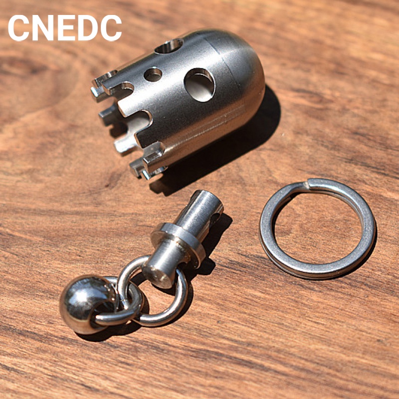 cnedc-กระดิ่งลมสเตนเลส-304-จี้เชือกถัก-edc-paracord-สําหรับห้อยกระเป๋า