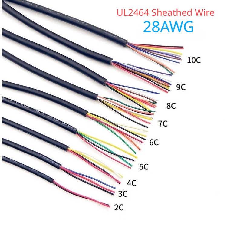 ul2464-สายเคเบิลสัญญาณเสียง-ทองแดง-ul2464-28awg-2-3-4-5-6-7-8-9-10-core-10-เมตร