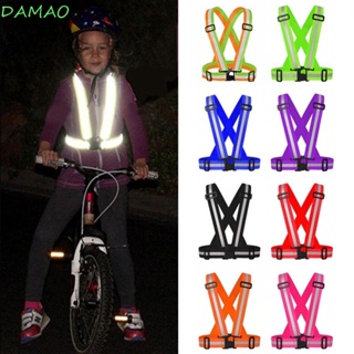 Damao เสื้อกั๊กสะท้อนแสง กันน้ํา ปรับได้ มองเห็นได้ชัด สําหรับผู้ชาย เหมาะกับการวิ่งจราจร ขี่จักรยาน