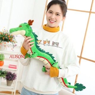 Alisond1 Shenron ตุ๊กตายัดนุ่น ตุ๊กตามังกรจําลอง หมอนตุ๊กตา จีน ผ้าฝ้าย 80/100 ซม. ของขวัญสําหรับเด็ก