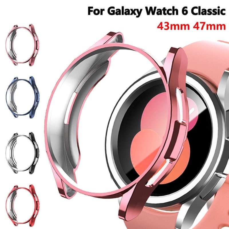 เคสป้องกัน-สําหรับ-samsung-galaxy-watch-6-คลาสสิก-43-มม-47-มม-หน้าจอ-tpu-กันชนรอบด้าน-แฟชั่น-galaxy-watch-6-เคส