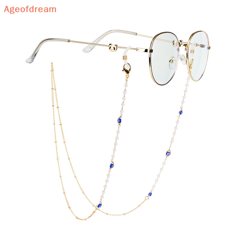 ageofdream-สายโซ่คล้องแว่นตากันแดด-ประดับไข่มุก-ดอกกุหลาบ