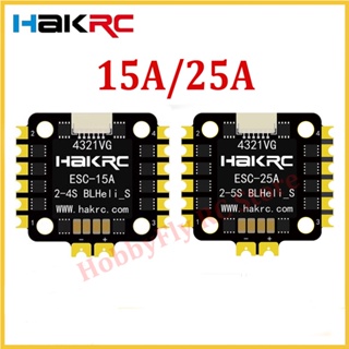 Hakrc 4 in 1 Blheli_S ESC Dshot600 20x20 มม. 15A 25A 2-4S สําหรับโดรนบังคับ FPV