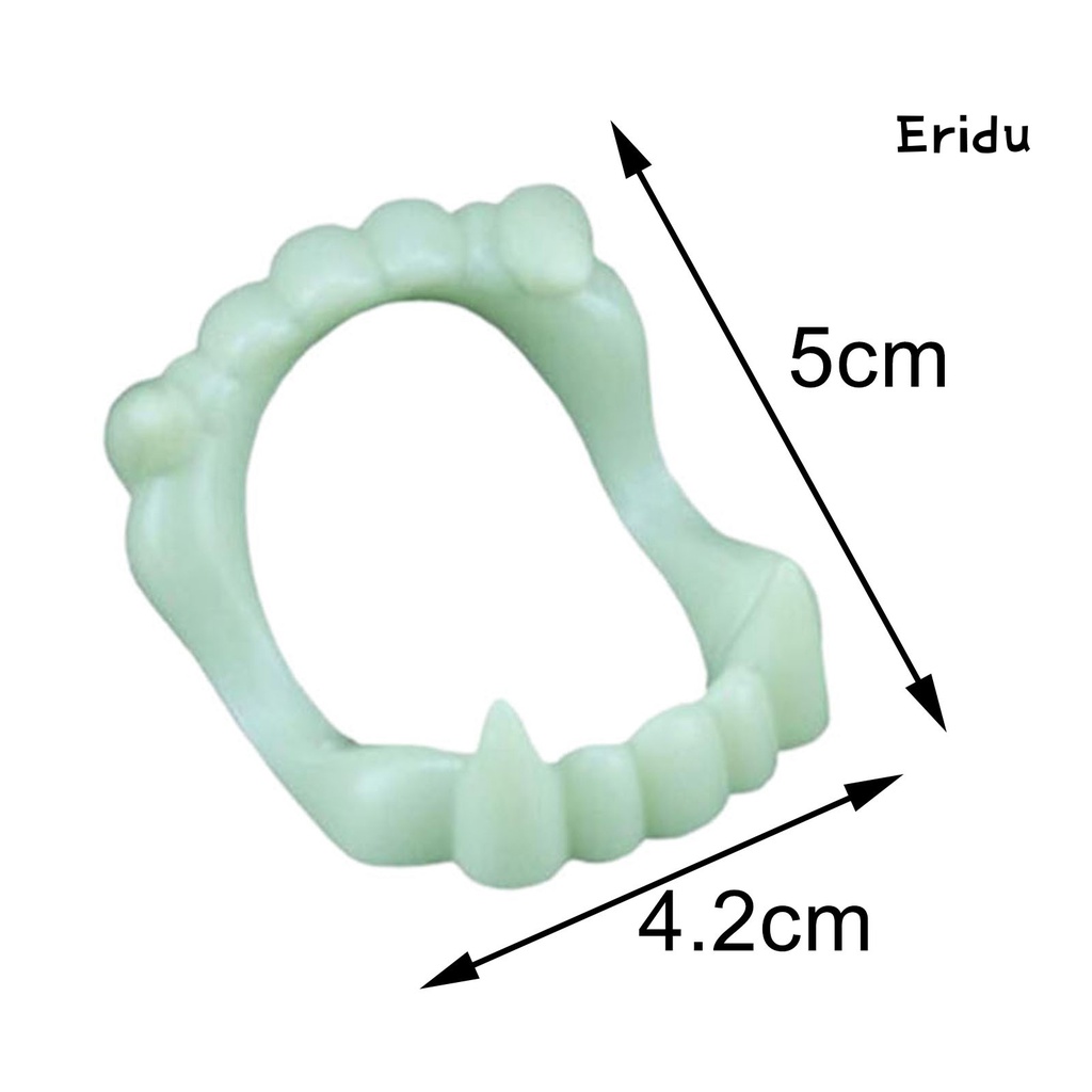 ฮาโลวีน-ฟันปลอม-แวมไพร์ปลอม-พลาสติก-เรืองแสงในที่มืด-สําหรับปาร์ตี้ฮาโลวีน-5-ชิ้น