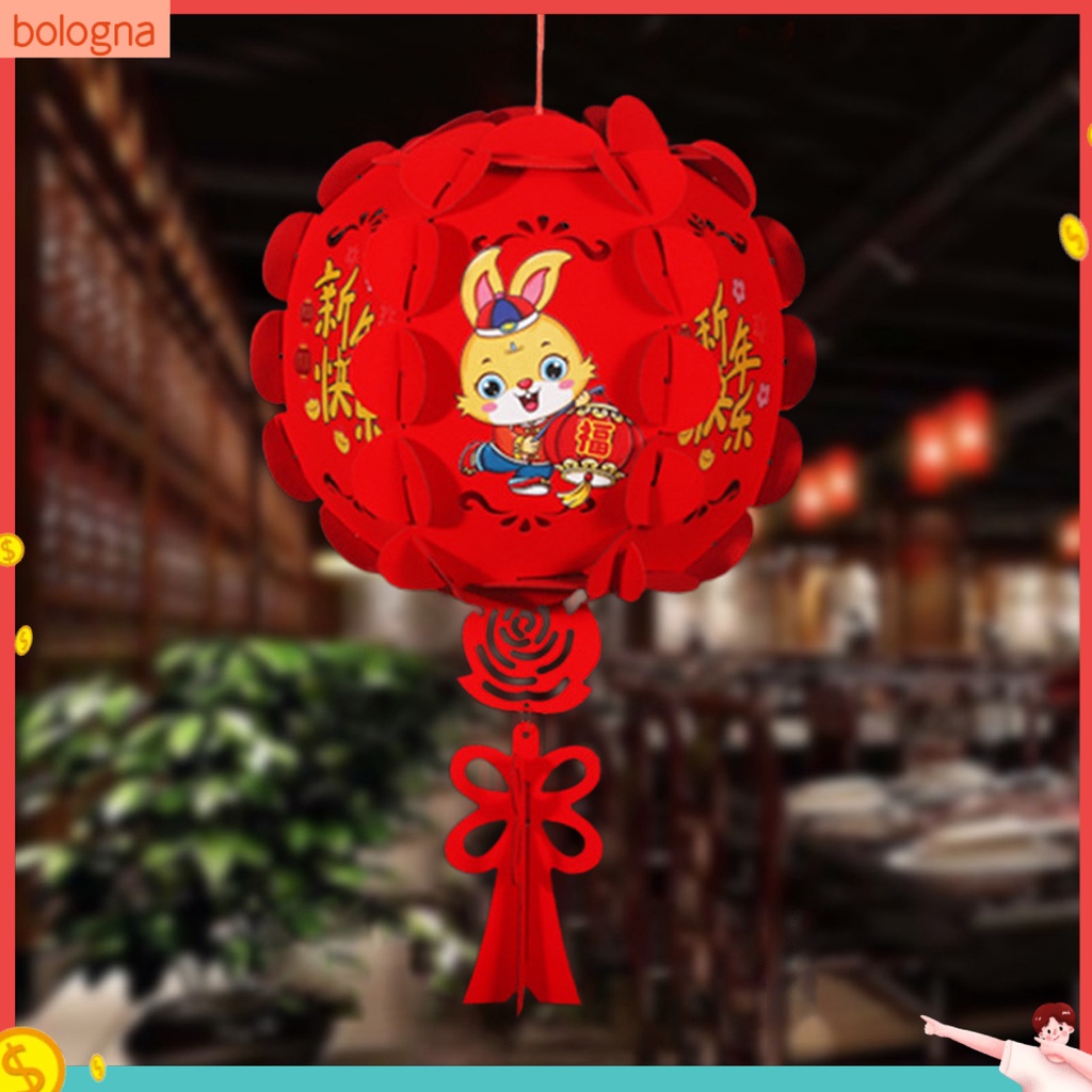 bologna-โคมไฟผ้าไม่ทอ-ลายการ์ตูนกระต่ายน่ารัก-แฮนด์เมด-diy-สําหรับตกแต่งบ้าน-เทศกาลปีใหม่จีน-2023