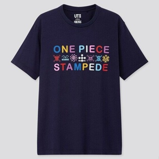 ร้อนขายผ้าฝ้ายแขนสั้น เสื้อยืด One Piece Stampede X Uniqllo Ut Gildan สําหรับผู้ชายของขวัญวันเกิด