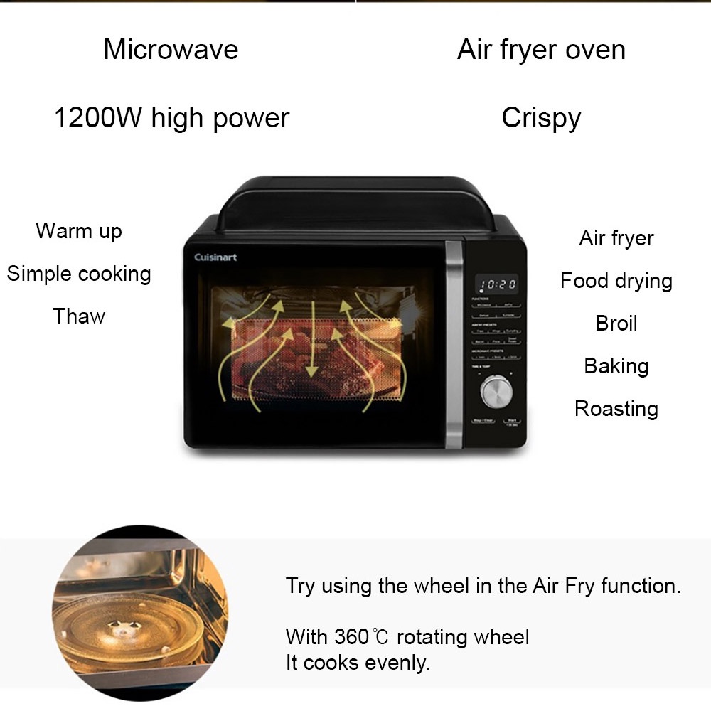 cuisinart-amw-60kr-air-fryer-microwave-oven-food-drying-baking-roasting