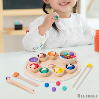 [ Montessori Bowls ของเล่นจับคู่สี และการนับ สําหรับเด็ก