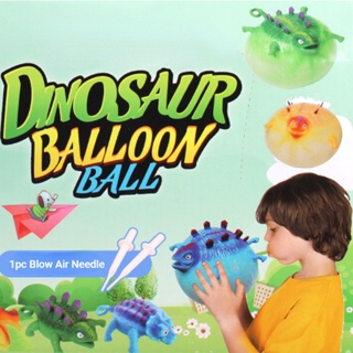 1 ชิ้น เด็ก ตลก เป่าสัตว์ พอง ไดโนเสาร์ ระบายอากาศ บอล ป้องกันความเครียด บอลลูนมือ Fidget ปาร์ตี้ กีฬา เกม ของเล่น สําหรับเด็ก ของขวัญ